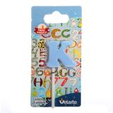Vela Mini Letrinha K na Cor Azul Velarte