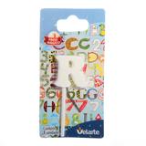 Vela Mini Letrinha R na Cor Branca Velarte