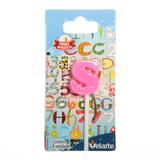 Vela Mini Letrinha S na Cor Rosa Velarte