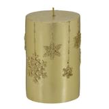 Vela Natalina Dourado Glamour 10cm Espressione Christmas