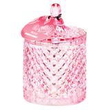 Vela no Pote de Vidro Rosa Santini Christmas 13cm