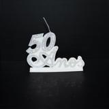 Vela P/ Festa Aniversário 50 Anos Bodas de Ouro Casamento Prata Strass - Decore fácil shop