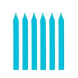 Vela Palito Azul Claro - Festabox