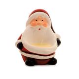 Vela Papai Noel Decoração Natal 9cm Vermelho - Cromus