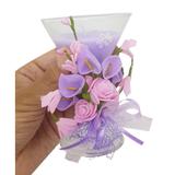 Vela Parafina Decorativa Media Larga Festas Casamento 15 Anos Flor Lilas (WL-D) - Braslu