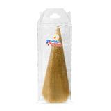 Vela Piramide Frisada Ouro 15cm Natal Produtos Parabéns - Cromus