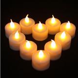 Velas Decorativas Led Amarelo Baterias Inclusas Kit 24 Un - Mm