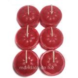 Velas Rechaud com 6 Und. Vermelho - Mandala de luz