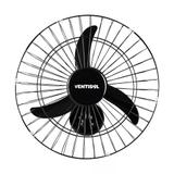 Ventilador de Parede Ventisol Oscilante New Premium Aço Preto 3 Velocidades 127v - 50cm