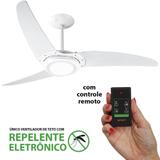 Ventilador de Teto Spirit 303 Branco Led Repelente Controle Remoto