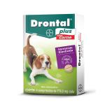 VERMÍFUGO Drontal Plus Carne CÃES ATÉ 10KG Com 4 Comprimidos - Bayer