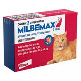 Vermífugo Milbemax G Gatos De 2kg A 8kg Com 2 Comprimidos - Elanco