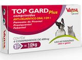 VERMIFUGO PARA CACHORRO -TOP GARD PLUS 600 MG - COM 100comprimidos - Vansil