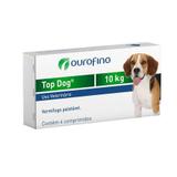 Vermífugo Top Dog Cães 10kg 1000mg 4 comprimidos Ouro Fino - Ouro fino pet