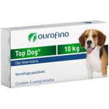 Vermífugo Top Dog Ourofino Cães Até 10 Kg Com 4 Comprimidos