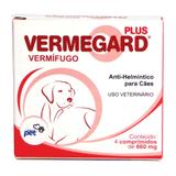 Vermífugo Vermegard Plus Labgard 660mg para Cães c/ 4 Comprimidos