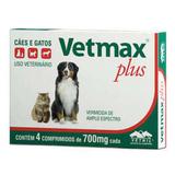 Vermífugo Vetnil Vetmax Plus 700mg 4 Comprimidos