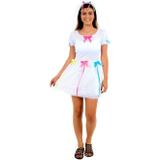 Vestido de Noiva Adulto Festa Junina Com Véu - Sulamericana