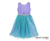 Vestido Fantasia Ariel - Pequena Sereia - Enjoy kids