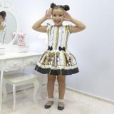 Vestido infantil boneca Lol Queen Bee - Abelhinha - Moderna meninas