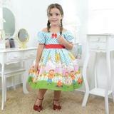 Vestido infantil tema festa junina xadrez - Moderna Meninas
