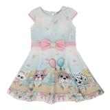 Vestido Petit Cherie Malha Estampa Dog