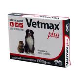 Vetmax Plus Vermífugo Cães 10kg c/ 4 comp - Vetnil