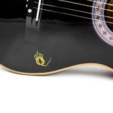 Violão Acústico Conthey Queens Preto Cordas de Aço D1-37516