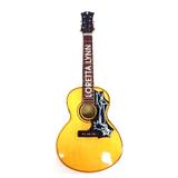 Violão Clássico de Loretta Lynn - miniatura de madeira 20cm - Arte instrumental