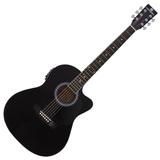 Violão Eletroacústico Aço Preto Ge-21 Harmonics