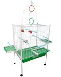 Viveiro Triplex Explendor Para Papagaio, Calopsita, Pássaros Mansos Cor Verde - Contrera pet