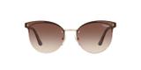 Vogue VO4089S 848/13 Tartaruga Ouro Lente Marrom Degradê Tam 60