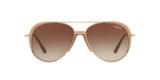 Vogue VO4097S 848/13 Marrom Translúcido Ouro Lente Marrom Degradê Tam 58