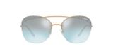 Vogue VO4104S 50757C Ouro Lente Espelhada Preto Azul Degradê Tam 57