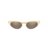 Vogue VO4105S 280/5A Ouro Claro Lente Espelhada Ouro Marrom Claro Tam 51