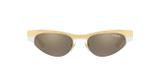 Vogue VO4105S 280/5A Ouro Claro Lente Espelhada Ouro Marrom Claro Tam 51