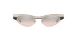 Vogue VO4105S 323/8Z Prata Preto Lente Espelhada Prata Marrom Degradê Tam 51