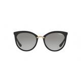 Vogue VO5122SL W44/11 Preto Lente Cinza Degradê Tam 54