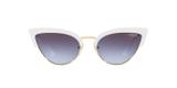Vogue VO5212S W7454Q Branco Ouro Lente Cinza Escuro Violeta Claro Degradê Tam 55