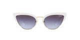 Vogue VO5212S W7454Q Branco Ouro Lente Cinza Escuro Violeta Claro Degradê Tam 55