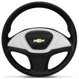 Volante Esportivo Celta Prisma Classic Corsa Monza Kadett 1982 a 2014 Branco com Cubo Original - Cvd