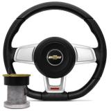 Volante Esportivo Golf GTI MK7 Celta Corsa Classic Monza Omega Prisma 1982 a 2013 Prata com Cubo - Cvd