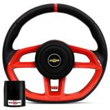 Volante Esportivo Golf GTI Vision Preto Vermelho Cubo Celta Prisma Corsa Vectra Astra Kadett 82 a 14 - Prime