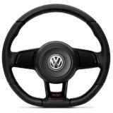Volante Esportivo GTI MK7 Gol Voyage Saveiro G5 G6 G5 Fox Polo Bora Golf 02 a 15 Preto com Cubo - Cvd