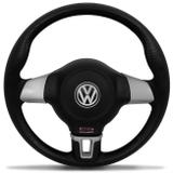 Volante Esportivo Jetta Sporting Prata Gol Parati Saveiro G2 G3 G4 Santana 95 a 98 Com Cubo Embutido - Cvd