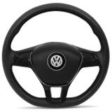 Volante Esportivo Novo Golf Base Reta Preto Gol Parati Saveiro Com Acionador de Buzina Cubo Embutido - Cvd