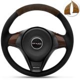 Volante Esportivo Palio Universal Shutt Grafite e Marrom Whisky Aplique Madeira Sem Cubo