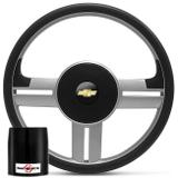 Volante Esportivo Rallye Slim Prata Cubo Corsa Celta Astra Prisma Monza Kadett Vectra 82 a 14 - Prime