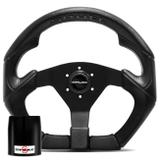 Volante Esportivo Shutt S3R Preto Acionador de Buzina + Cubo para Corsa Celta Vectra 1989 a 2014