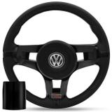 Volante Jetta Alemão Preto Cubo Gol Parati Saveiro Voyage Fusca Kombi Passat 80 a 95 - Prime